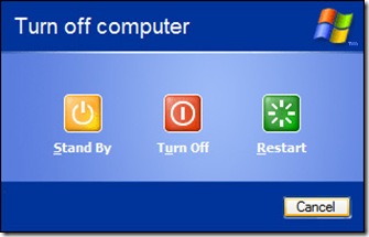 تجعل الحاسب في حالة توفير الطاقة, حيث يمكن ان يعود الحاسب للعمل خلال ثوان قليلة عندما تضغط على أي مفتاح من لوحة المفاتيح